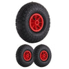 2 X 10" Pneumatic Sack Truck Trolley Wheel Barrow Tyre Tyres Wheels 3/3.5-4.0