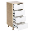 BATHROOM STORAGE CABINET BEDROOM WOODEN BESIDE TABLE CUPBOARD 4/5 DRAWERS