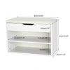 Shoe Bench Shoes Storage Organizer Cabinet PU Cushion Seat Home Entryway Hallway