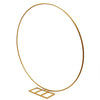 Gold 2M Round Hoop Balloon Arch Backdrop Flower Display Stand Wedding Frame DIY
