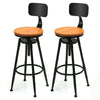 1x Breakfast Bar Stools Seat Industrial Retro Vintage Kitchen Dining Chair Wood