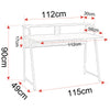 Home Office Computer Desk with Shelf Study PC Writing Table Laptop Workstation