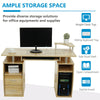 Computer Desk Study Desk Workstation PC Laptop Table Home Office Drawers Shelves