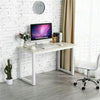 PC Computer Office Desk Corner Wooden Metal Desktop Table Home Study Workstation