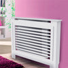 Extra Tall White Radiator Cover Grill Shelf Standing Room Bedroom Lounge Porch