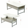LED Coffee Table Desk Foldable Living Room Lift Up Hidden Storage Bottom Shelf
