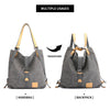 Women Designer Backpack Rucksack Ladies Multi-Handbag Canvas Shoulder Tote Bag