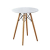 60 cm Round Small Dining Table Coffee Table Bar Table Breakfast Table Home White
