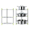 3/5 Tier Pan Pot Holder Cupboard Kitchen Cabinet Storage Organiser Rack Stand UK
