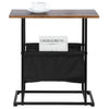 Slim Coffee Table Sofa Side End Small Night Stand Metal Legs Storage Console