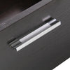 Modern Retro3 Drawers Bedside Table Nightstand Cabinet Bedroom StorageHome Black