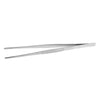 30cm Silver Stainless Steel Long Food Tongs Straight Tweezers Kitchen Tool BBQ
