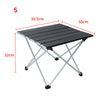Portable Aluminum Roll Up Table Folding Camping Garden Outdoor Picnic Party UK