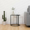 Yami Small Round Coffee Tea Table Sofaside Bedside Table Balck Metal Frame New