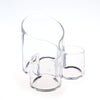 Makeup Brush Holder Clear Acrylic 3 Cylindrical Holder Brush Makeup Cosmetic