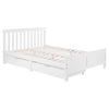 2 Drawers 4ft 3ft Double Single Wooden Solid White Pine Kids Storage Bed Frame
