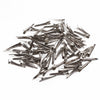100PCS Small Medium Lot Silver Crocodile Alligator Bow Blank Hair Clips Pinch