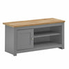 TAD | Lisbon Grey & Oak 99cm Small TV Unit Cabinet Stand Media 1 Door 2 Shelf