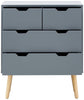 CHEST OF 4-DRAWERS BEDSIDE TABLE CABINET STORAGE NYBORG BEDROOM FURNITURE