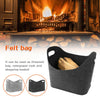 Felt Firewood Basket Storage Bag With Carrying Handles For Firewood Magazine Toy