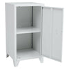 1 Door Metal Cabinet Storage Cupboard Shelves Filling Cabinet Hallway Freestand