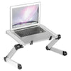 Adjustable Laptop Table Stand Lap Sofa Bed Tray Folding Computer Desk White