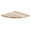 Natural Wood Corner Shelf Shelving Kit & Fittings Wall Mounted 285 x 285 x 16mm