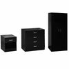 Chest Of Drawers Bedside Cabinet Dressing Table Wardrobe Bedroom Black