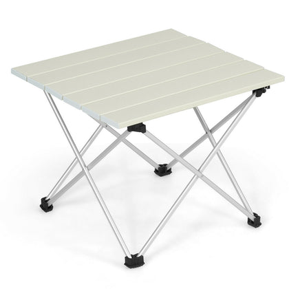 Aluminum Folding Camping Table Outdoor Portable Roll Up Dining Table W/ Bag