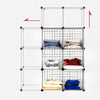 8 Cube Storage Shelf Rack DIY Wire Grid Bookcase Display Cabinet Shelving