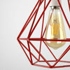 Metal Pendant Light Shade Ceiling Industrial Geometric Wire Cage Lampshade Lamp