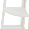 5 Tier Ladder Corner Shelf Storage Display Unit Wooden Stand Rack Home White UK