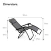 Sun Lounger Set of 2 Premium Garden Chairs Deck Chair for Conservatory - VonHaus