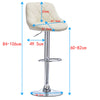 1xBar Stool Bar Chair Adjustable Breakfast Kitchen Stool Leather Swivel Gas Lift