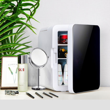 10L Mini Fridge Portable Cooler Warmer Food Drinks Skincare Car Table Top Office