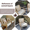 Accent Chair Mid-Century Modern Fabric Arm Chair Retro Chair 2 Colors