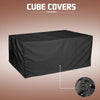 Black Waterproof Garden Patio Furniture Cover Covers Rattan Table Cube Outdoor