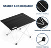 Portable Folding Camping Table Aluminum Lightweight Roll Up Table Carrying Bag