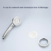 3 In 1 High Pressure Showerhead Handheld Shower Head with ON/Off Pause Chrome