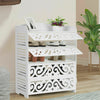 4 Tier Wooden Shoe Rack Storage Stand Organiser Shelf Unit Cabinet Footwear