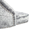 Crushed Velvet Swivel Bar Stool Button Back Upholstered Gas Lift Kitchen Chair