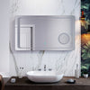 LED Illuminated Bathroom Mirror With Lights Demister Shaver Socket 3X Magnifying