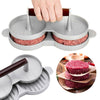 Hamburger Maker Double Burger Press Aluminium Non Stick Beef Patty Meat BBQ