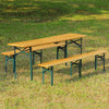 Wood Metal Picnic Table Bench Set Furniture Garden Outdoor Patio Desk Chair Seat