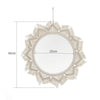 Wall Hanging Mirror Macrame Cotton Ropes Woven Boho Sunburst Tapestry Home Decor