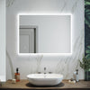 Illuminated LED Bathroom Mirror with Shaver Socket Demister Touch Sensor 600x800