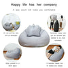 Adults Kids Large Bean Bag Chair Sofa Couch Cover Indoor Lazy Lounger No filling