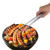30cm Silver Stainless Steel Long Food Tongs Straight Tweezers Kitchen Tool BBQ