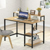 Tribesigns Maple Computer Desk with Storage Shelves & Hutch for Home Office Use