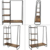 Heavy Duty Industrial Clothes Rail Coat Rack Display Stand Shoe Storage Shelfs
